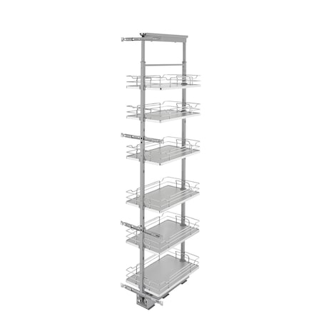 Rev-A-Shelf Steel, Gray, 13 in W, 73.63 in H, 21.72 in L, Gray 5373-13-GR